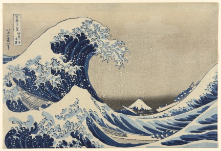 Under the Wave off Kanagawa (Kanagawa oki nami ura), also known as the Great Wave, from the series  Thirty-six Views of Mount Fuji (Fugaku sanjurokkei) 